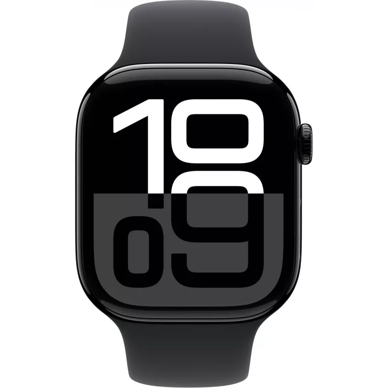 Apple Watch Series 10 carcasa de aluminio GPS + Cellular 46 mm Diamond correa deportiva negra M/L