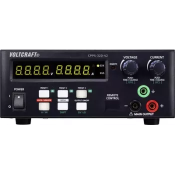 Fuente de alimentación de laboratorio VOLTCRAFT CPPS-320-42, ajustable 0,02 - 42 V/DC 0,01 - 20 A 320 W USB control remoto, programable, Au (CPPS-320-42)