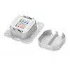 Toma de red Digitus DN-9007-1 CAT 6A Clase EA, 2x RJ45, apantallada, empotrable, blanca