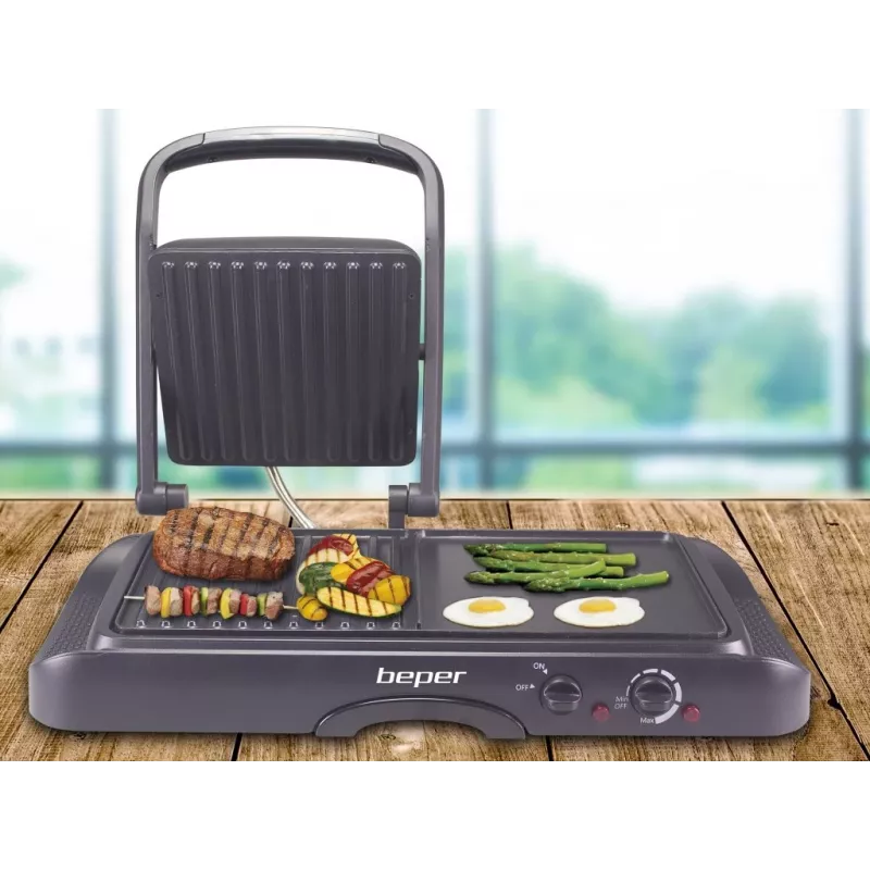 Tostadora Beper P101TOS501 — tostadora eléctrica de acero inoxidable para 2 rebanadas