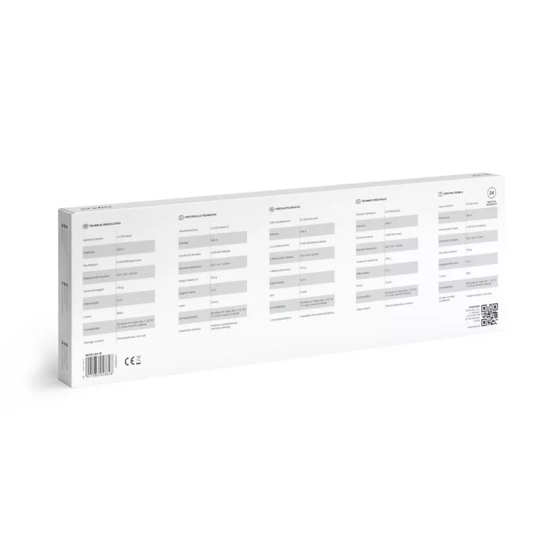 Savio KB-01 Teclado Home/Office USB QWERTY US Inglés Negro
