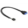 DeLOCK USB 3.0 19 pines - USB 2.0 8 pines 45 cm