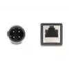 Cable adaptador DeLOCK M12 codificación D de 4 pines conector macho a RJ45 conector hembra 50 cm