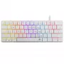 Teclado mecánico White Shark Nagamaki GK-006211 — diseño compacto, interruptores mecánicos Red, carcasa blanca