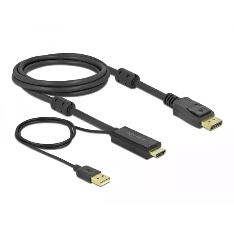 Cable HDMI a DisplayPort DeLOCK 85964 4K 30 Hz 2 m