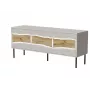 Mueble TV Cama INSERTO 3D 143.5x40x61.5 cashmere + LED