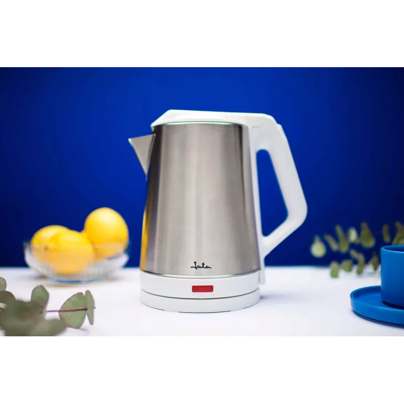 Jata JEHA1723 hervidor eléctrico, 2 l, 1500 W, acero inoxidable, blanco
