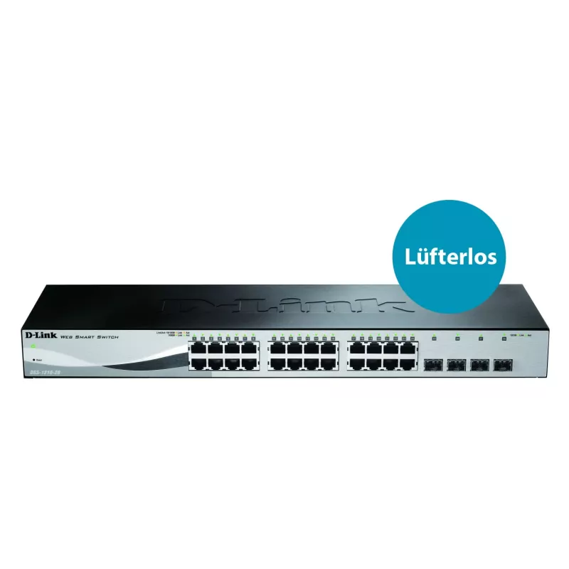 D-Link DGS-1210-28 Switch gestionado L2/L2+ 1U negro