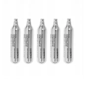 Cápsulas de CO2 UMAREX KOL.121-229 12 g — metal 12 g, pack de 5 para carabinas de aire y marcadoras RAM