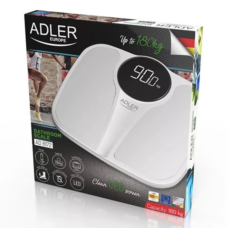 Báscula de baño electrónica Adler AD 8172w LED