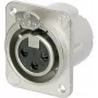 Neutrik NC3FD-LX-M3 accesorio de conectividad plata
