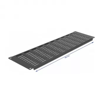 Panel ciego ventilado DeLOCK 66681 para armario de red de 19