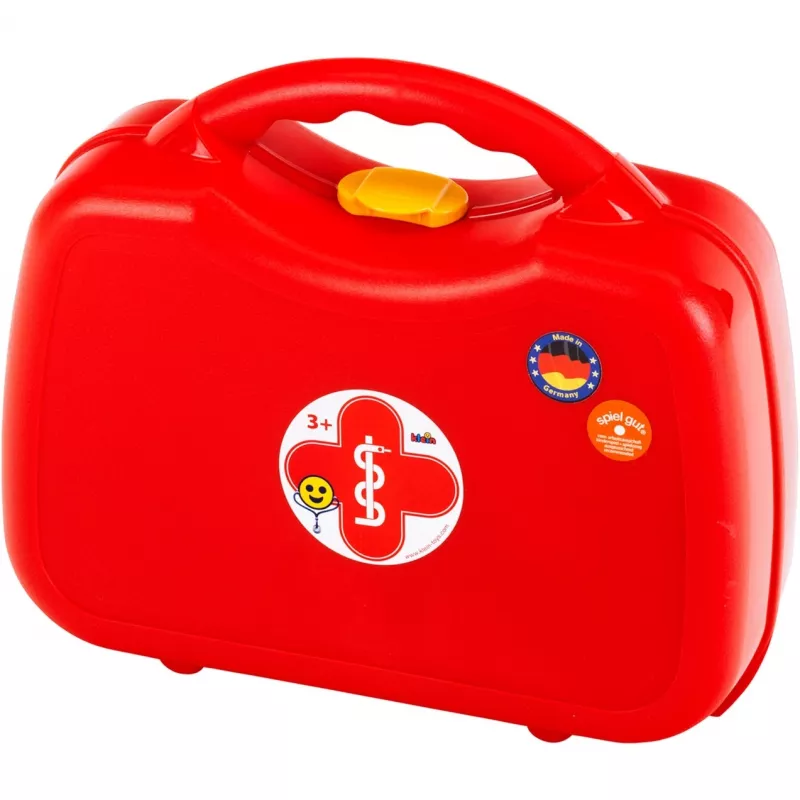 Maletín de médico de Theo Klein, set de médico de juguete, color rojo