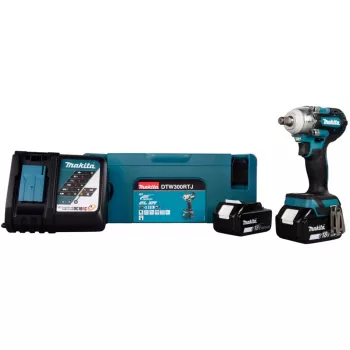 Llave de impacto Makita DTW300RTJ 3200 rpm, 18V, 2 baterías
