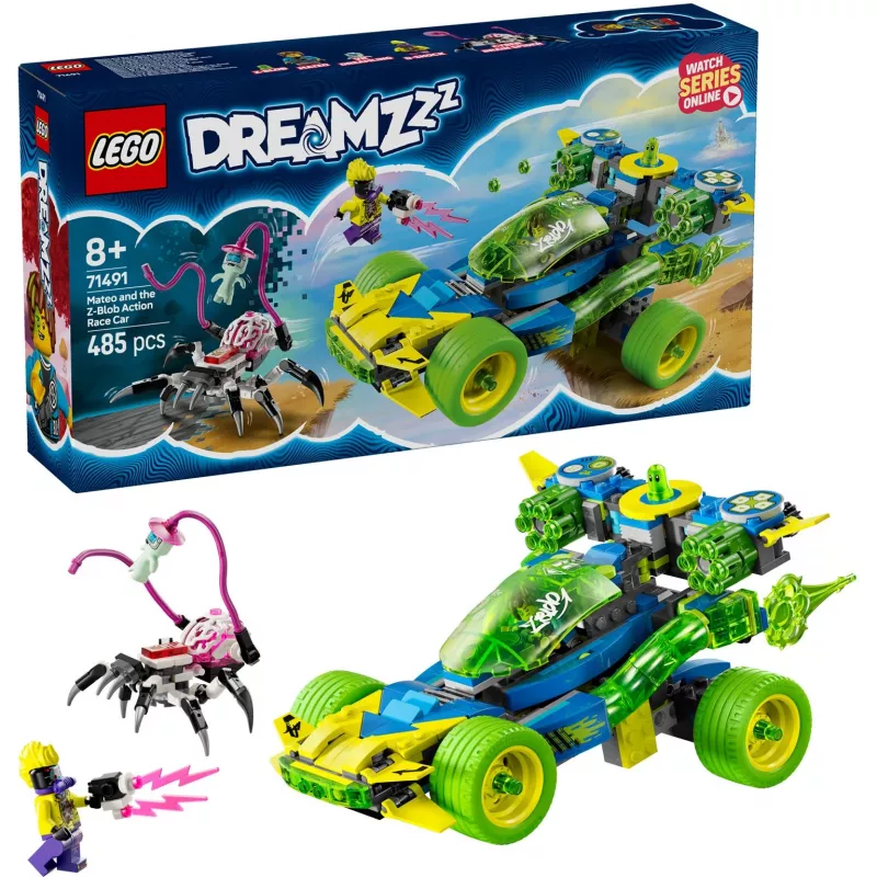 Bricks DREAMZzz 71491 Mateo y el coche de carreras de acción Z-Blob