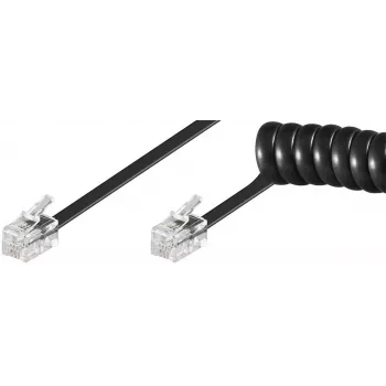 Cable telefónico Microconnect MPK10200 RJ-10 RJ-10 2 m negro