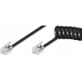 Cable telefónico Microconnect MPK10200 RJ-10 RJ-10 2 m negro