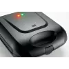 Sandwichera Promis STP 25 XXL, 4 tostadas, 1400 W, negro