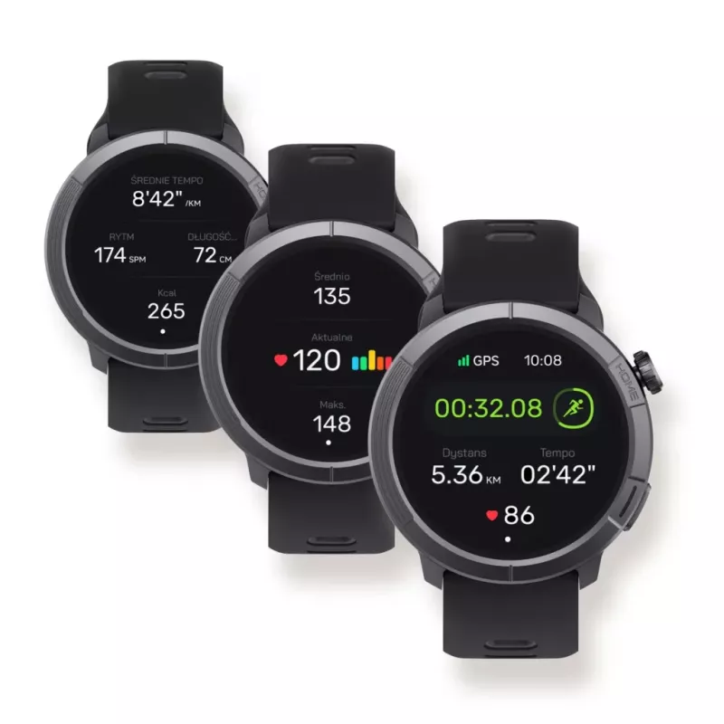 Reloj de pulsera Stelio STSWA102BT Activ Pro GPS 46 mm caja de titanio negra