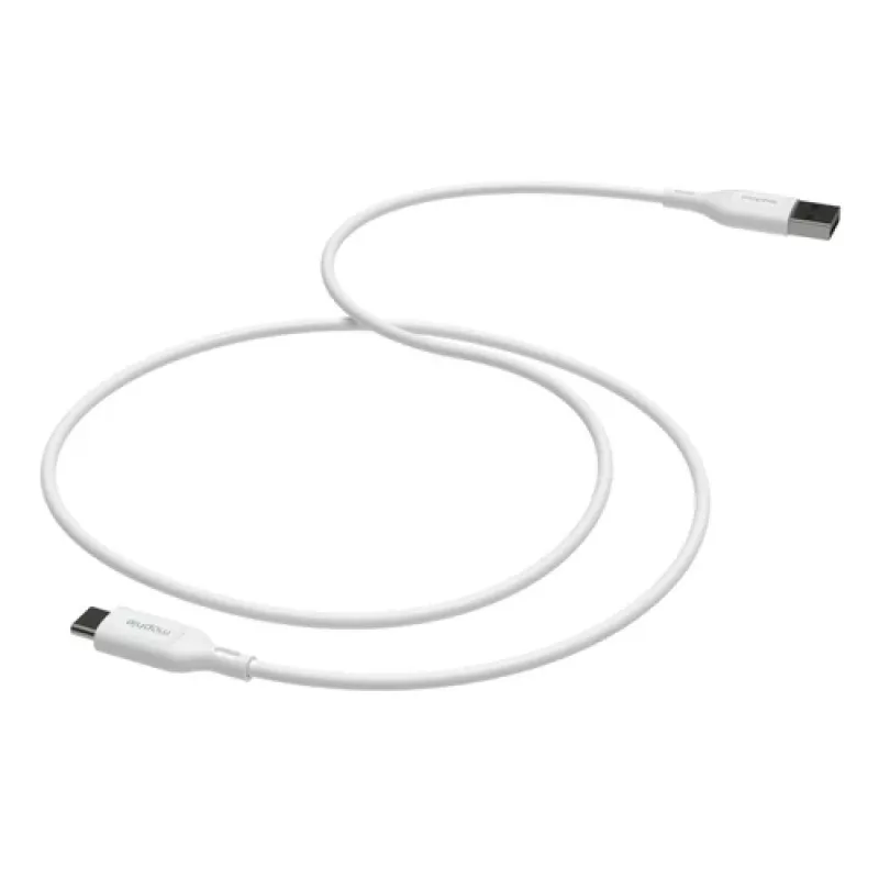 mophie essentials USB-C a USB-A | Cable de carga 2 m, Blanco, 2 m, USB A, USB C, Blanco