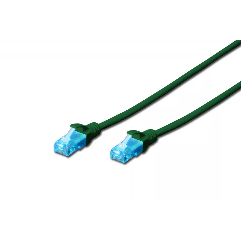 Assmann Digitus Cable de red CAT 5e U-UTP. PVC. AWG 26/7. Longitud 2 m. Color Verde (DK-1512-020/G)