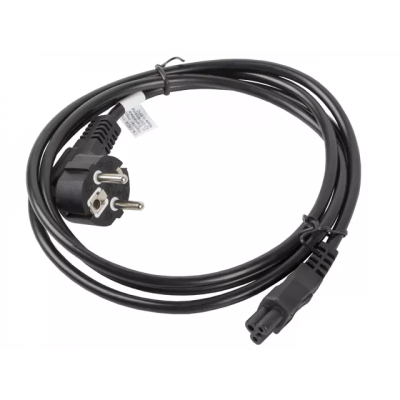 Cable de alimentación Lanberg CA-C5CA-11CC-0018-BK negro 1,8 m CEE7/7 conector hembra C5 (CA-C5CA-11CC-0018-BK)