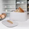 Panera de pan Maestro MR-1675-BEIGE beige recipiente para guardar pan