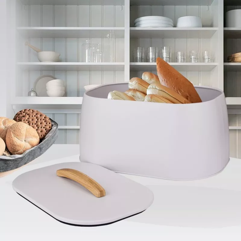 Panera de pan Maestro MR-1675-BEIGE beige recipiente para guardar pan