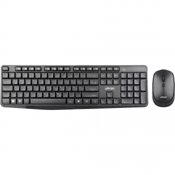 Ultron UMC300 conjunto de teclado y ratón – RF inalámbrico alemán negro (364180)