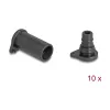 DeLOCK 60671 tapa antipolvo para conector 10 uds. DL4 silicona negro 14x29x14 mm