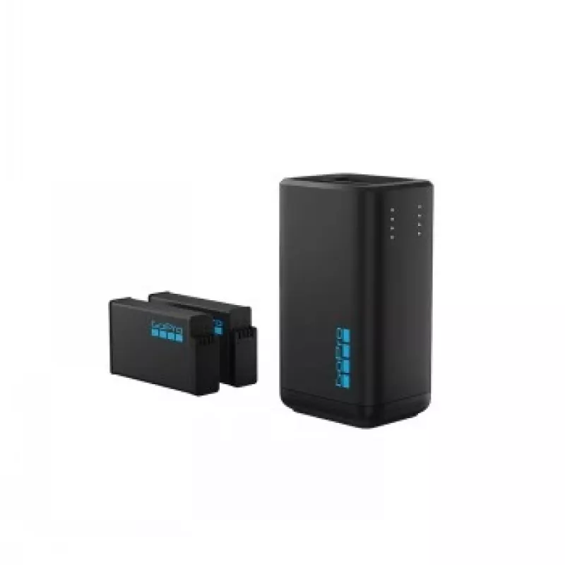 Cargador de batería de cámara GoPro MAX2 cargador dual con 2 baterías