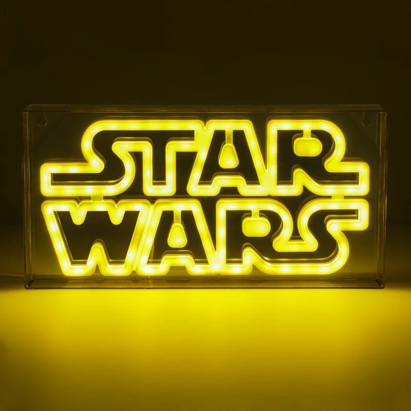 Luz de neón LED Paladone Star Wars diseño PP13123SW — letrero LED decorativo para pared o estante