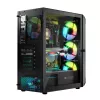 Carcasa LOGIC CONCEPT Portos ARGB ATX Mid-Tower, negra