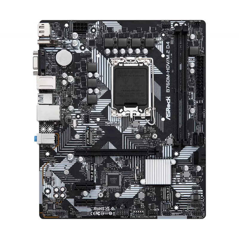 Placa base ASRock B760M-HDV/M.2 D4 DDR4 LGA 1700 Micro-ATX