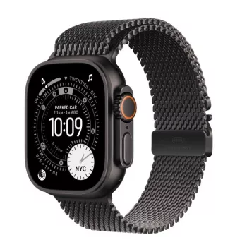 Smartwatch Apple Watch Ultra 3 GPS + Cellular 49mm Caja de titanio negro con milanesa de titanio negra mediana