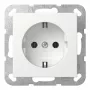 Toma de corriente SCHUKO Gira System 55 blanco puro modelo 418827
