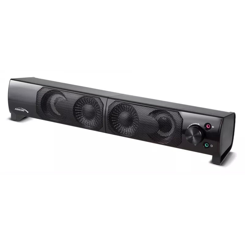 Altavoz de PC 2 en 1 Barra de sonido para ordenador con retroiluminación LED RGB, estéreo, gaming, USB 2 x 3W AUX 3,5 mm
