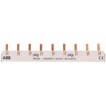ABB PS3/12 - carril de corriente, trifásico (ABB PS3/12)