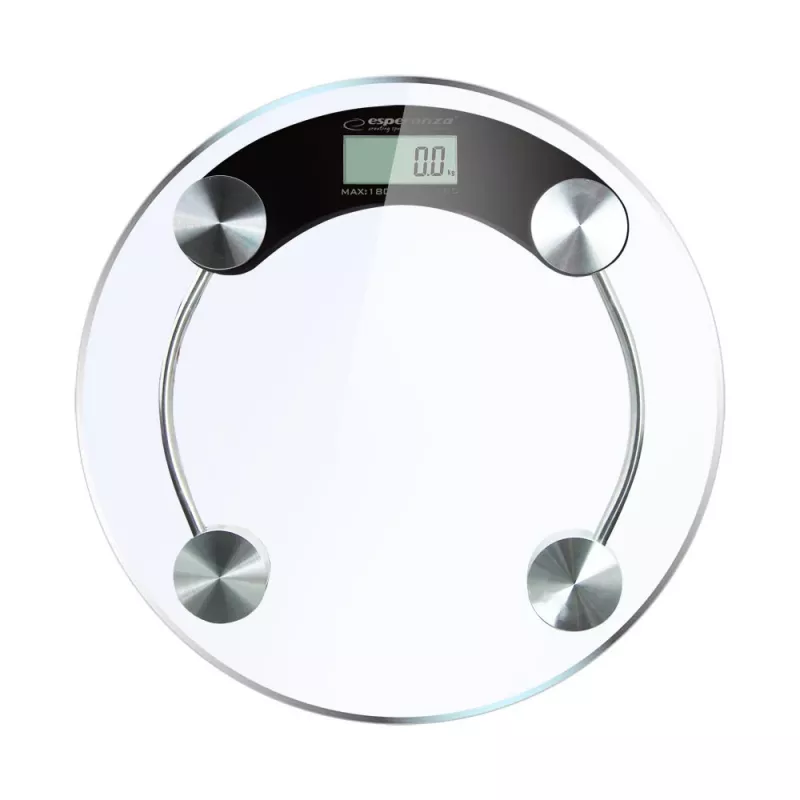 Esperanza EBS007K báscula de baño báscula de baño electrónica circular negra