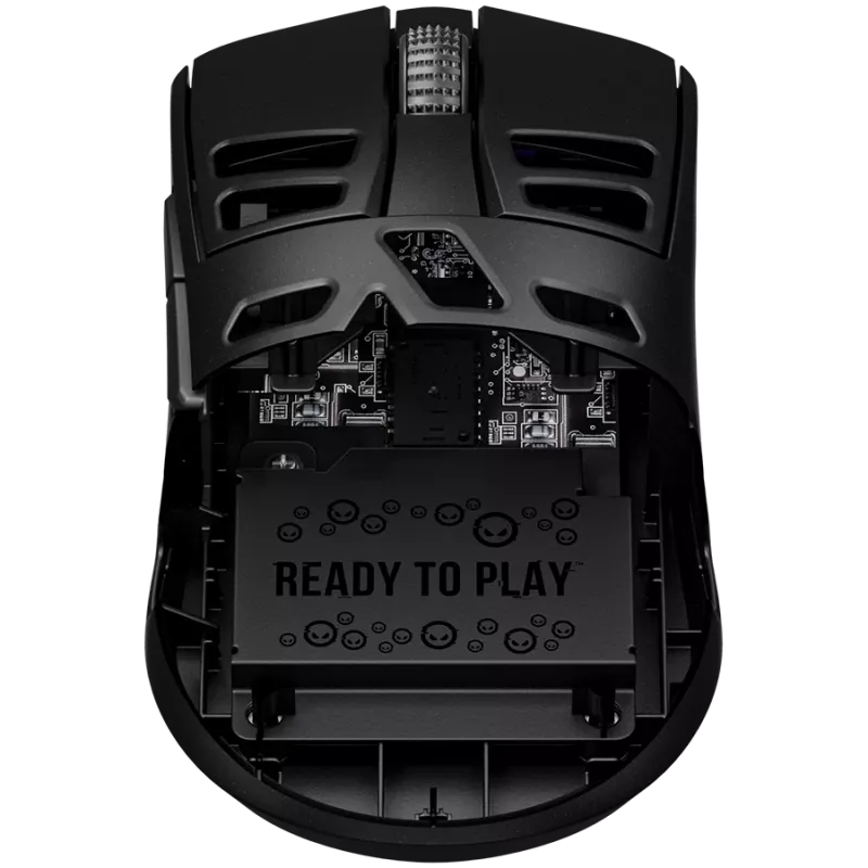 LORGAR MSE90W, aleación de magnesio ratón gaming inalámbrico Elite, negro