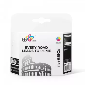 Tinta para HP DJ 5575 TBH-651CR color reacondicionada