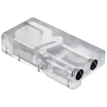 Phanteks Glacier R160C depósito, placa trasera de acrílico transparente, DRGB LED