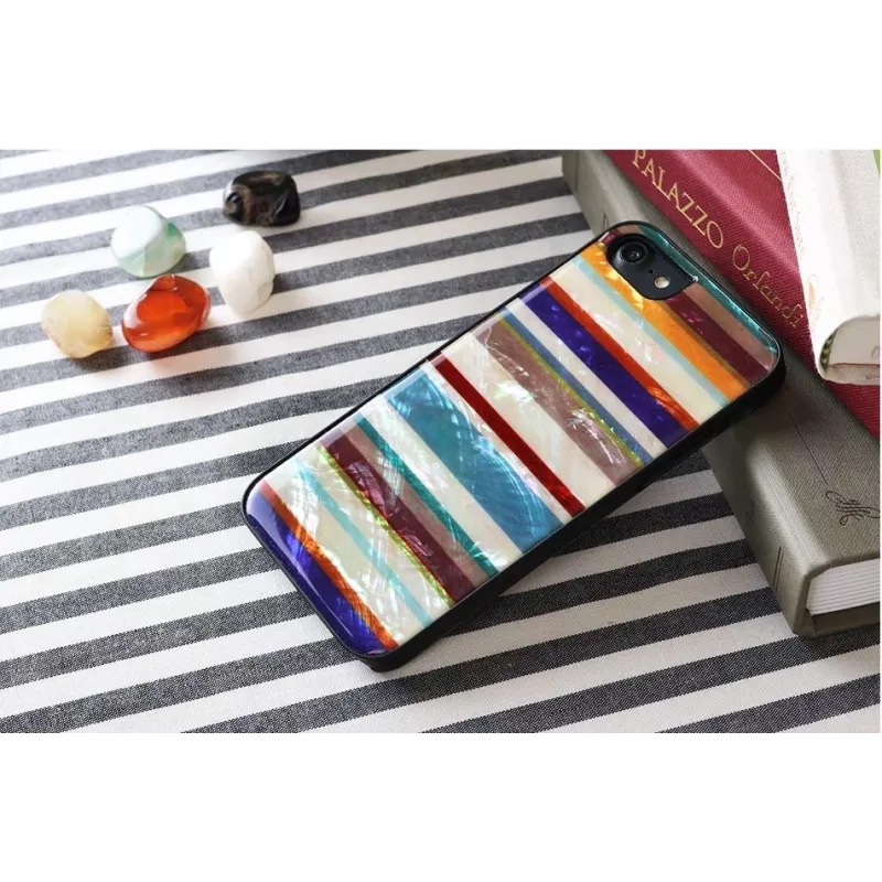 Funda protectora iKins para Apple iPhone 8/7 — negro diseño Equator