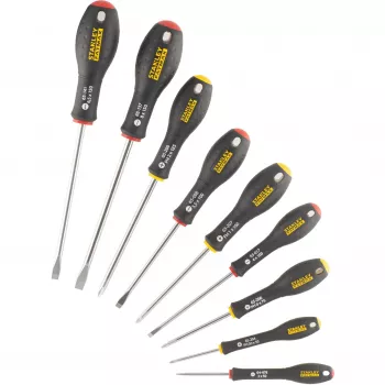 Set de destornilladores de mano STANLEY FATMAX FMHT65439-0 — destornilladores planos, varios tamaños