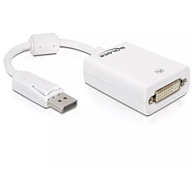 Adaptador de cable de vídeo DeLOCK 61765 DisplayPort a DVI-I 0,125 m