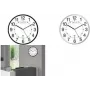 Reloj de pared unilux MAXI WAVE, 400 mm de diámetro, radiocontrolado, negro, números grandes