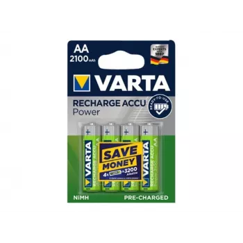 VARTA HR6 AA Recharge Accu Power 2100 mAh 56706 baterías 4 uds. verde, amarillo