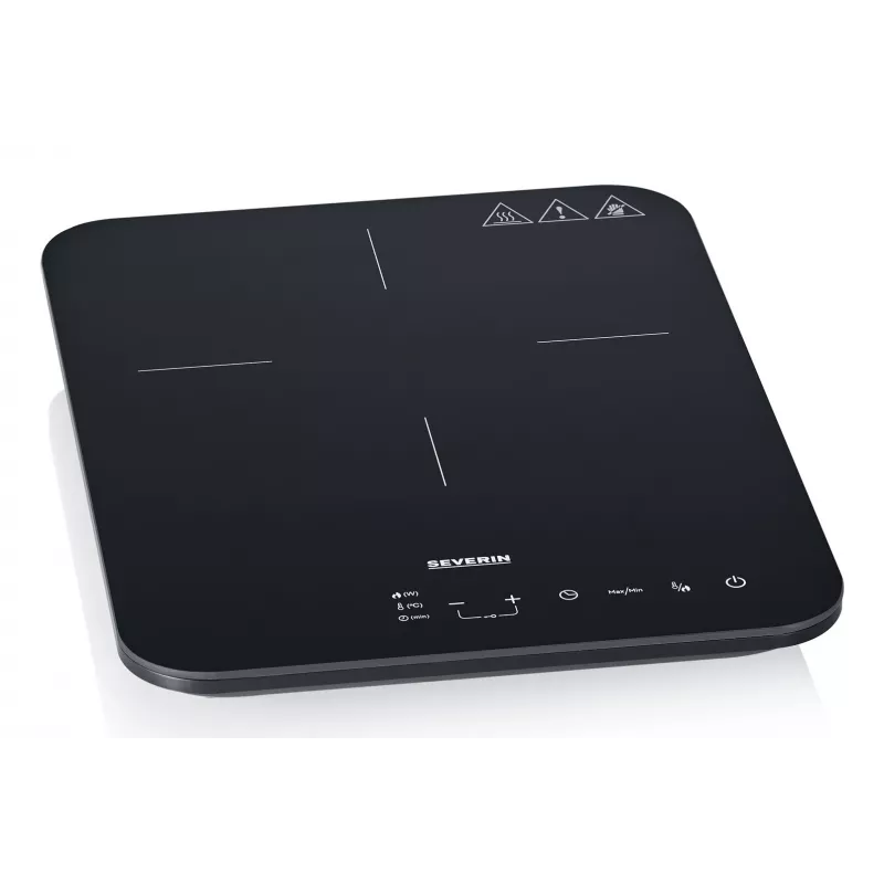 Placa de inducción SEVERIN KP 1032, 1 zona control táctil, 220 mm Ø, 2000 W, placa de cristal, de sobremesa