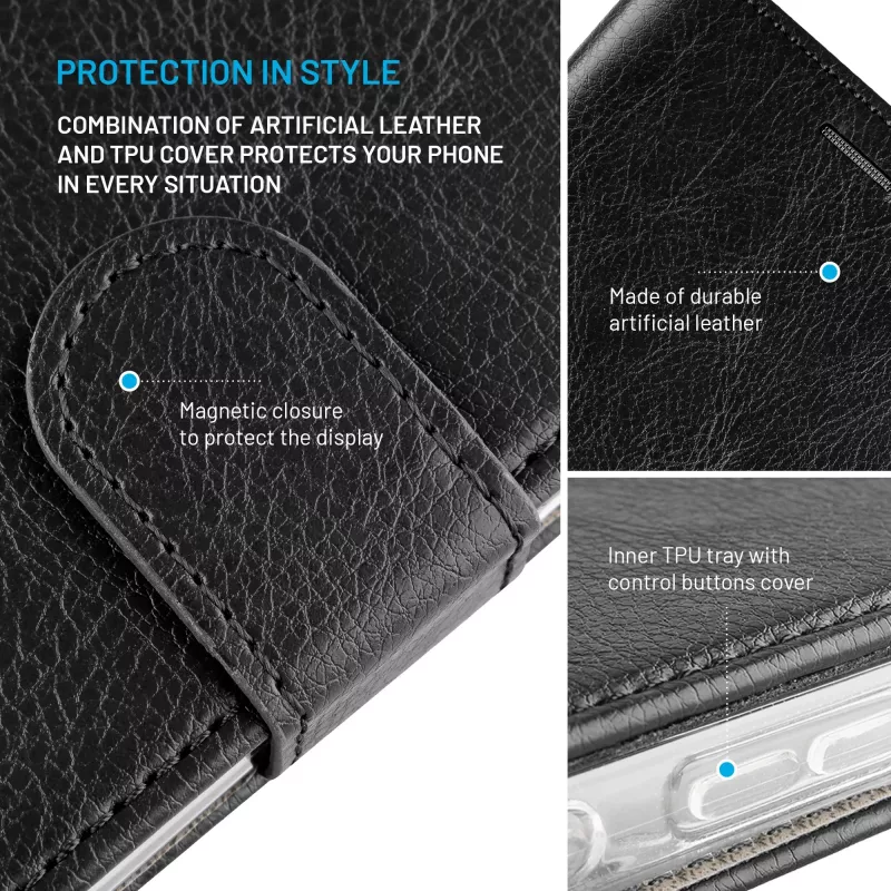 FIXED Opus para Samsung Galaxy S26+, negro | Funda trasera fija