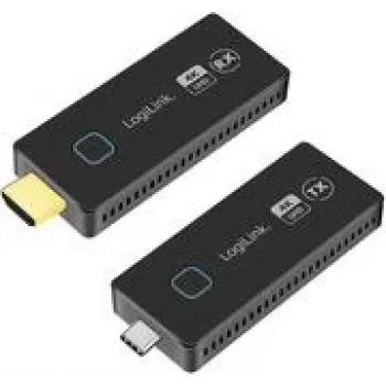 LogiLink set de transmisión HDMI USB-C a inalámbrico 30 m - set de cable/adaptador - digital/datos (HDW0104)